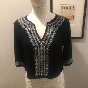 Sugar lips embroidered Crop Top